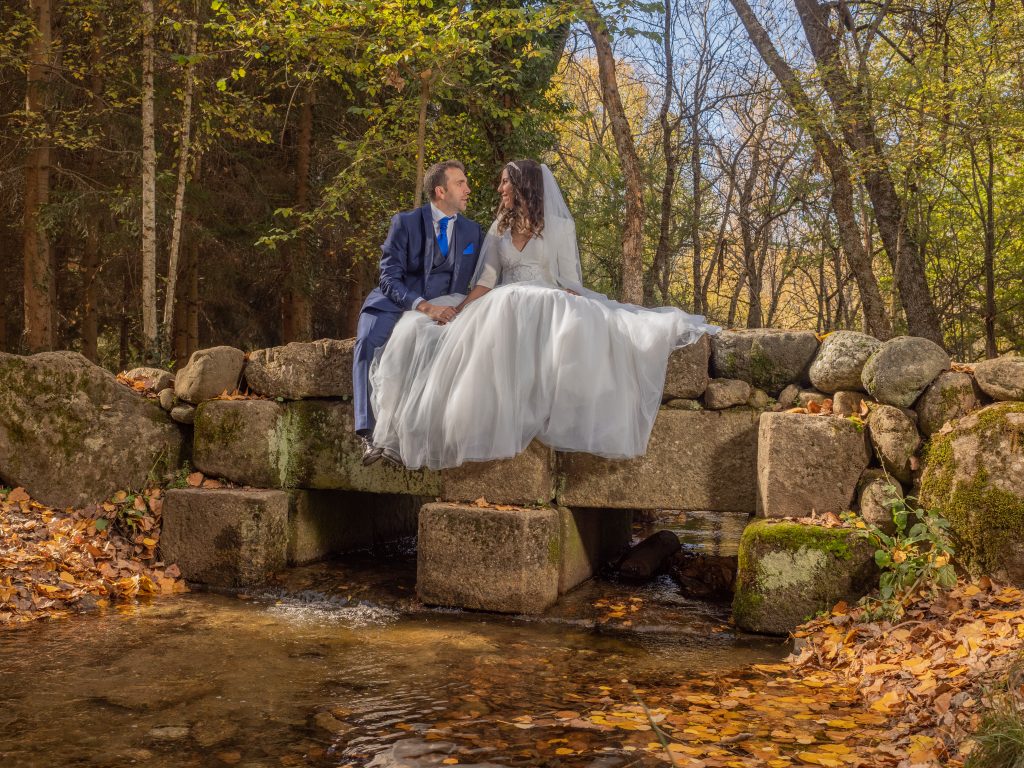 Reportaje de boda en la Sierra de Guadarrama Bosque Filandes de rascafria